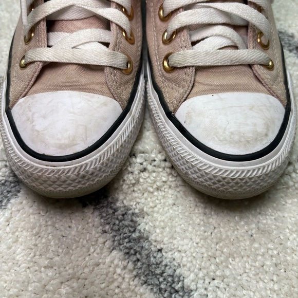 Converse Chuck Taylor All Star Mid Top Sneakers Pink High Rose Gold Skate Shoe - Picture 6 of 13